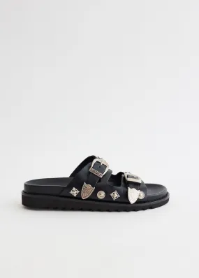 AJ380 Embellished Sandals