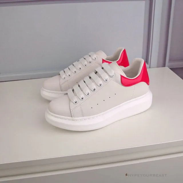 Alexander McQueen White / Pink Lace Up Sneaker