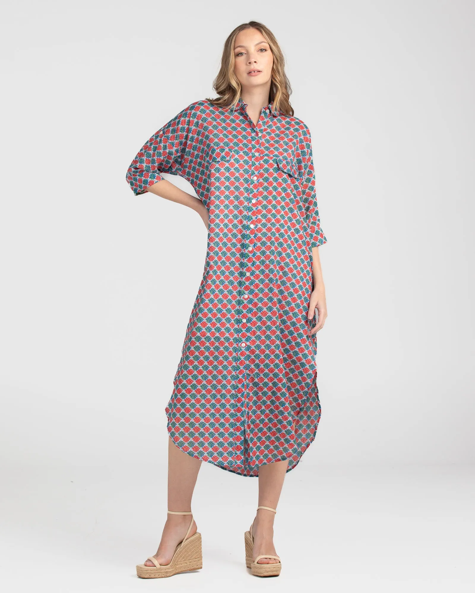 Amari Shirt Dress - Alba