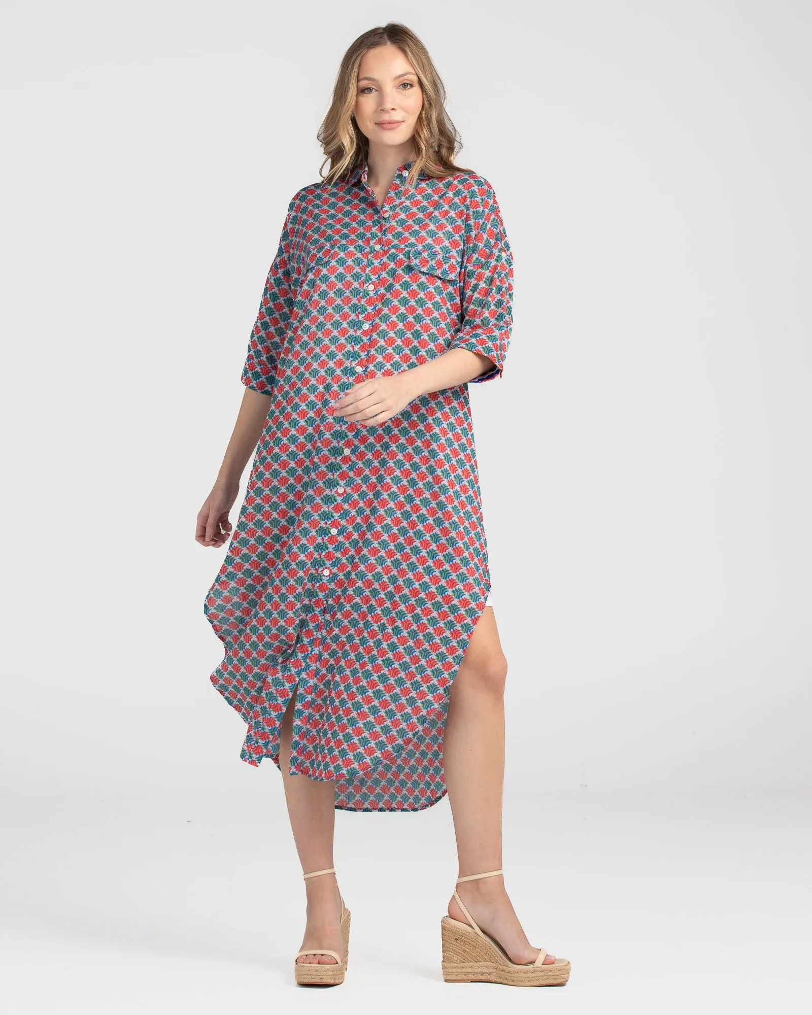 Amari Shirt Dress - Alba