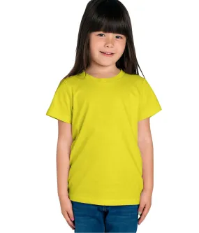 American-Elm Girl's Yellow 100% Cotton Half Sleeve  Round Neck  T-Shirt