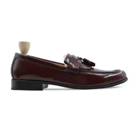 Arvada - Men's Oxblood Box Leather High Shine Loafer