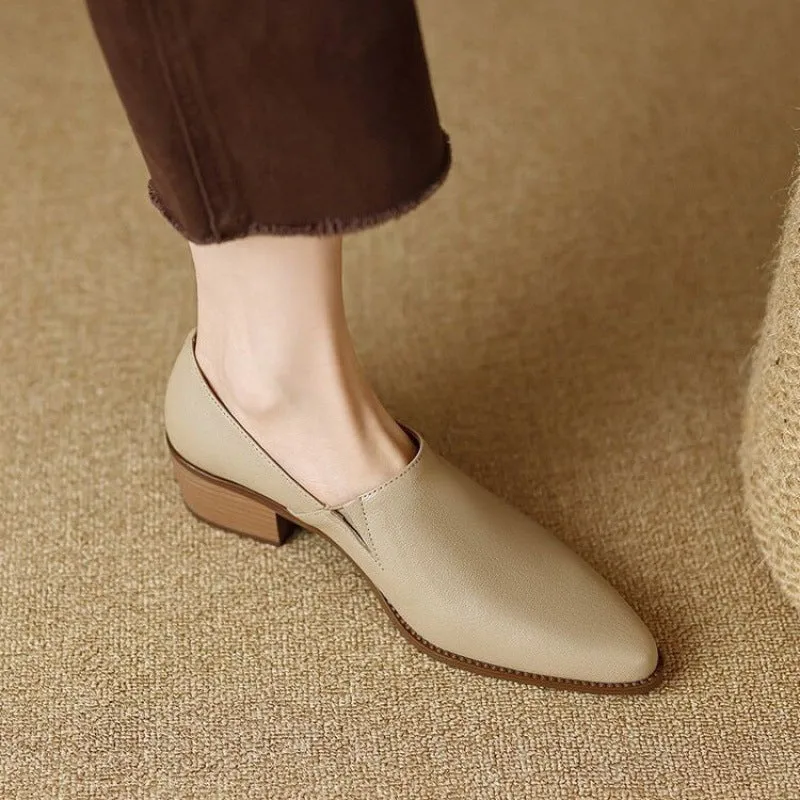 ✨Autumn Hot Sale 50% OFF💕Women's Vintage Pointed Toe Slip-On Soft Shoes