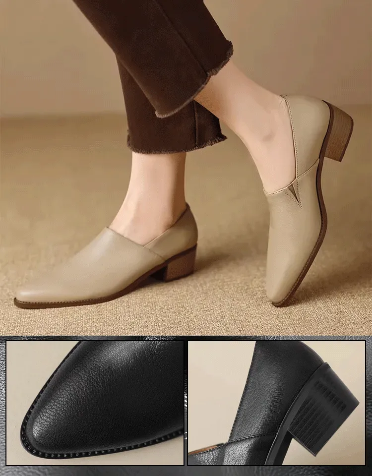 ✨Autumn Hot Sale 50% OFF💕Women's Vintage Pointed Toe Slip-On Soft Shoes