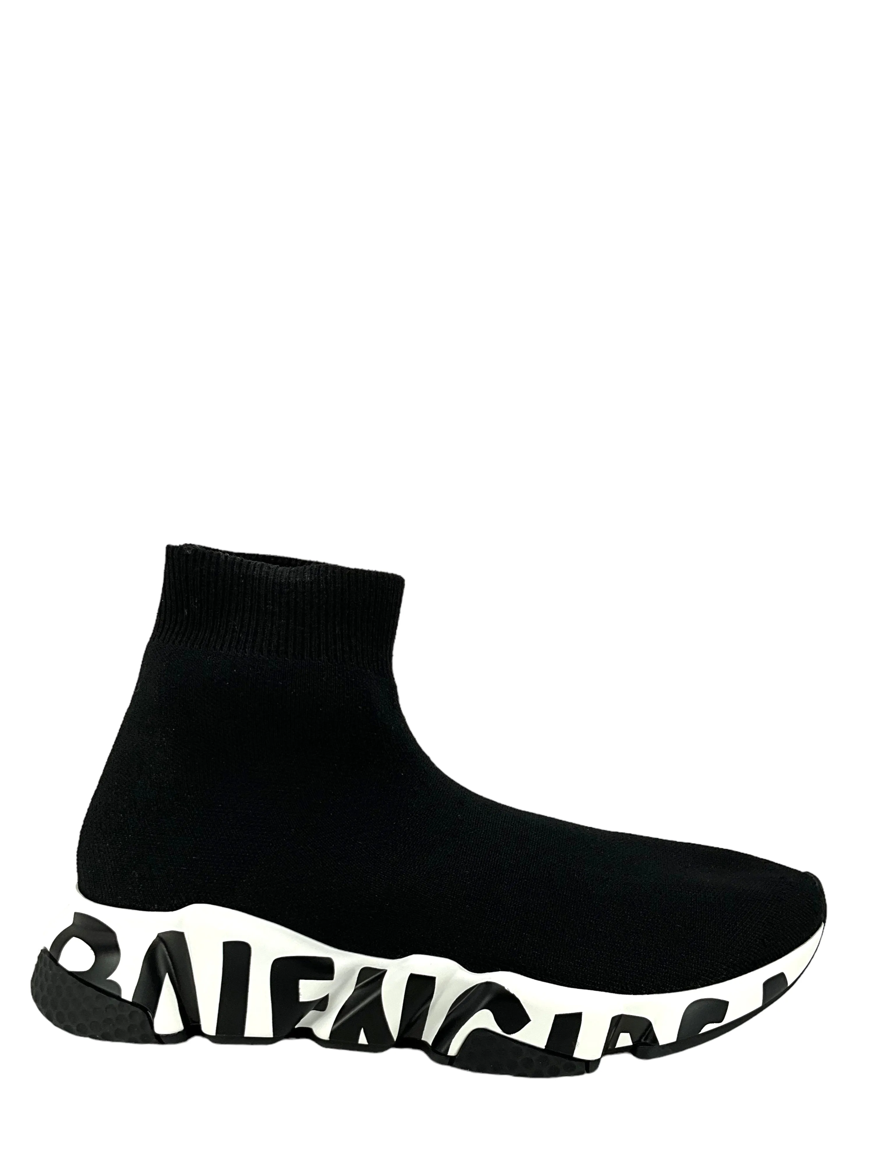 BALENCIAGA Speed 2.0 Graffiti Sneaker Size 7