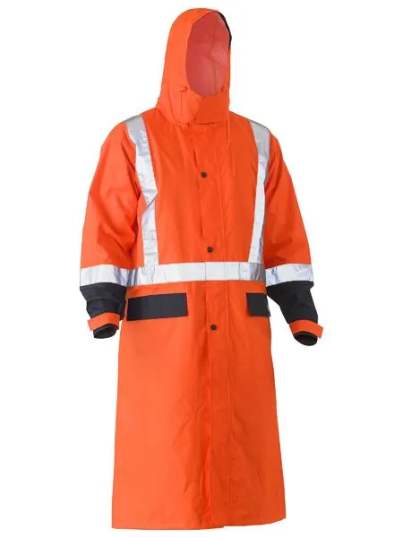 Bisley Taped Hi Vis Long Rain Coat - (BJ6961T)