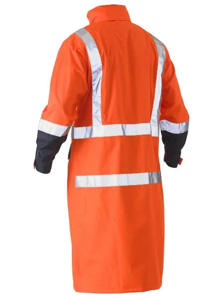 Bisley Taped Hi Vis Long Rain Coat - (BJ6961T)