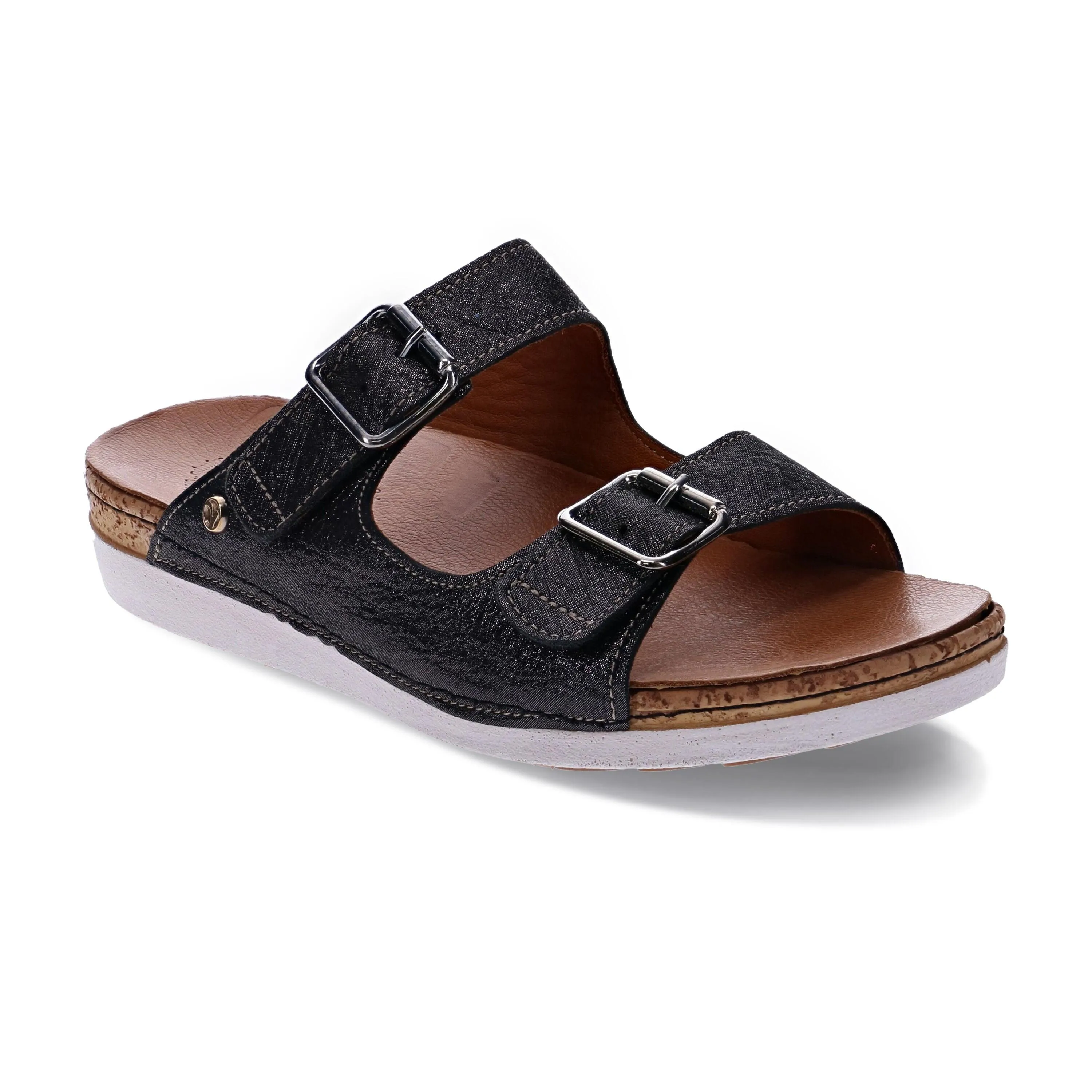 Brighton 2 Strap Slide Sandal - Final Sale