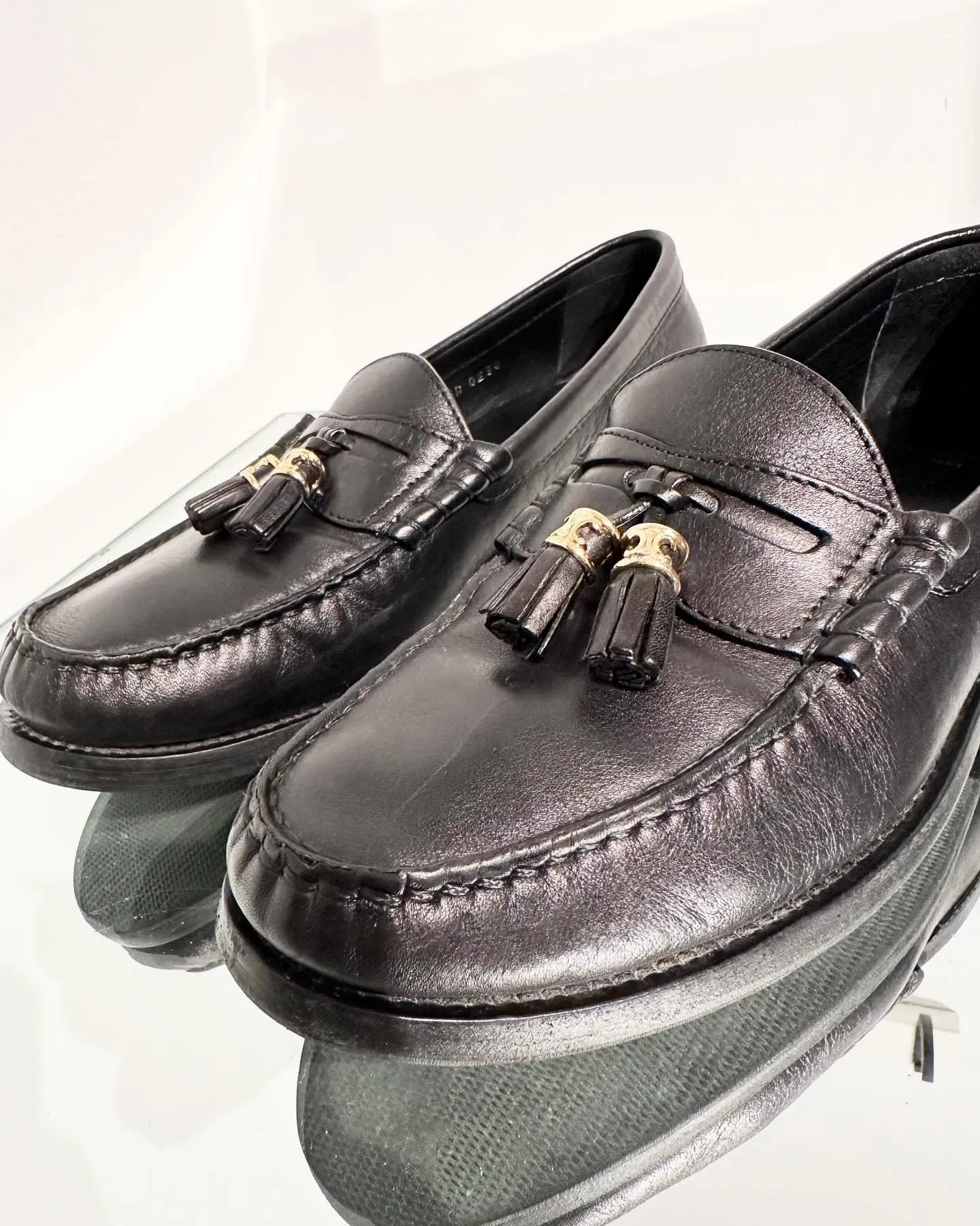 CELINE Leather Loafers