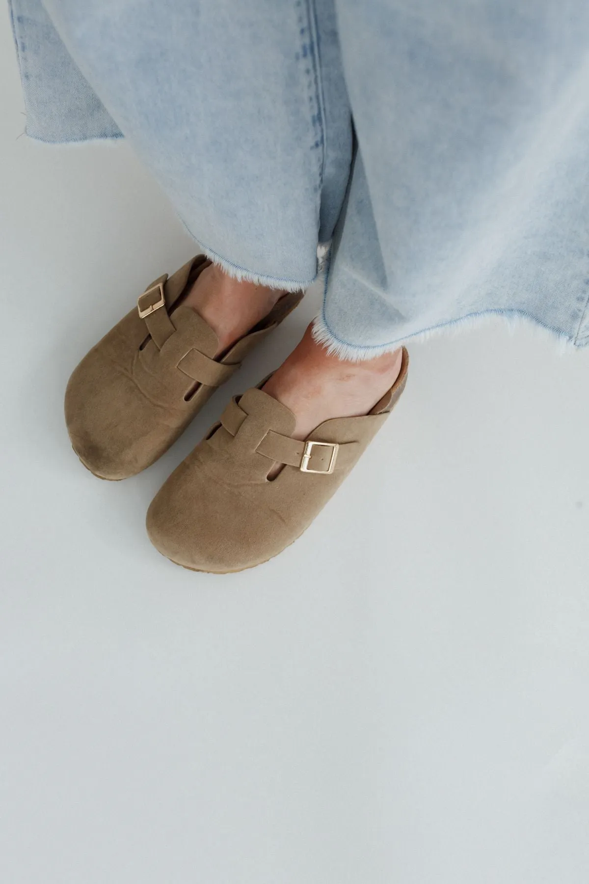 Taupe City Step Boston Mule - Comfortable and Stylish Footwear