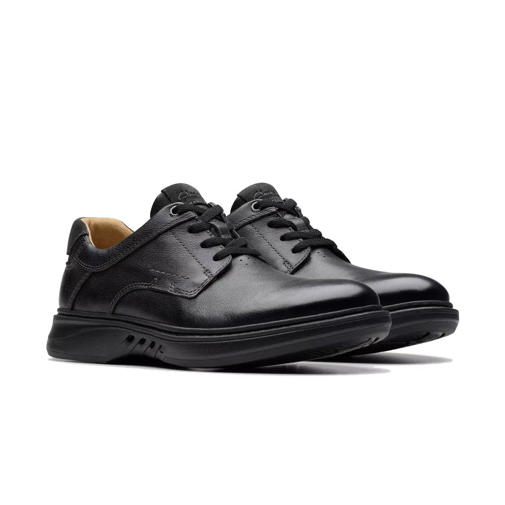 CLARKS UN BRILEY PACE LACE OXFORD BLACK LEATHER - MENS