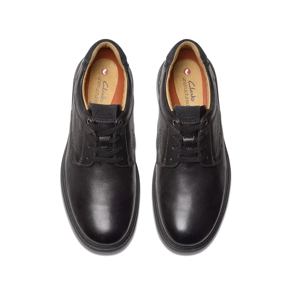 CLARKS UN BRILEY PACE LACE OXFORD BLACK LEATHER - MENS