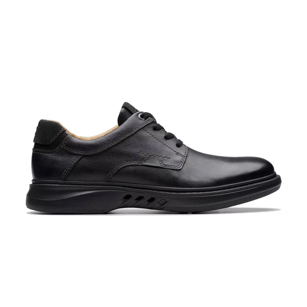 CLARKS UN BRILEY PACE LACE OXFORD BLACK LEATHER - MENS