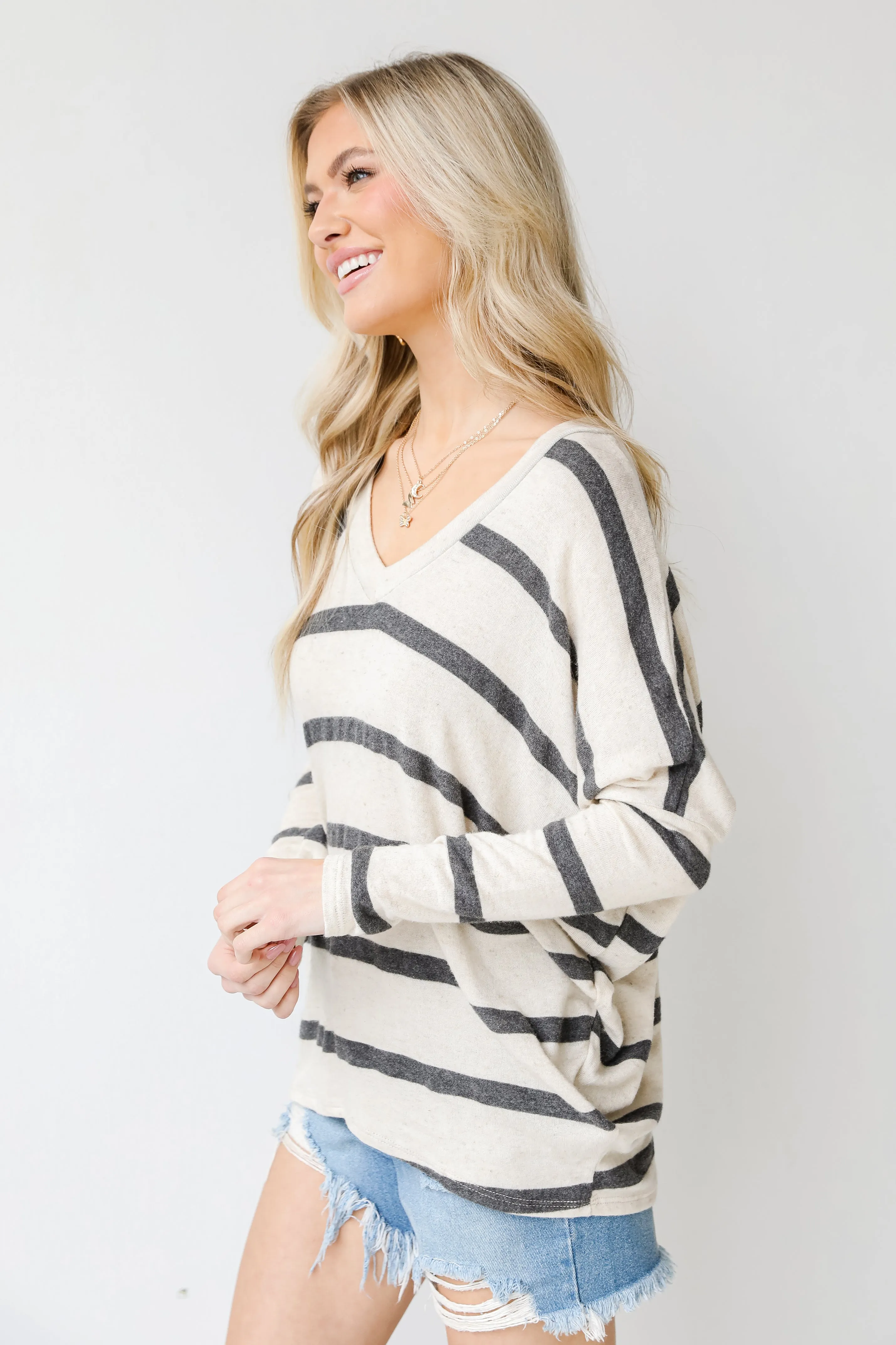 Cool Days Oversized Striped Top