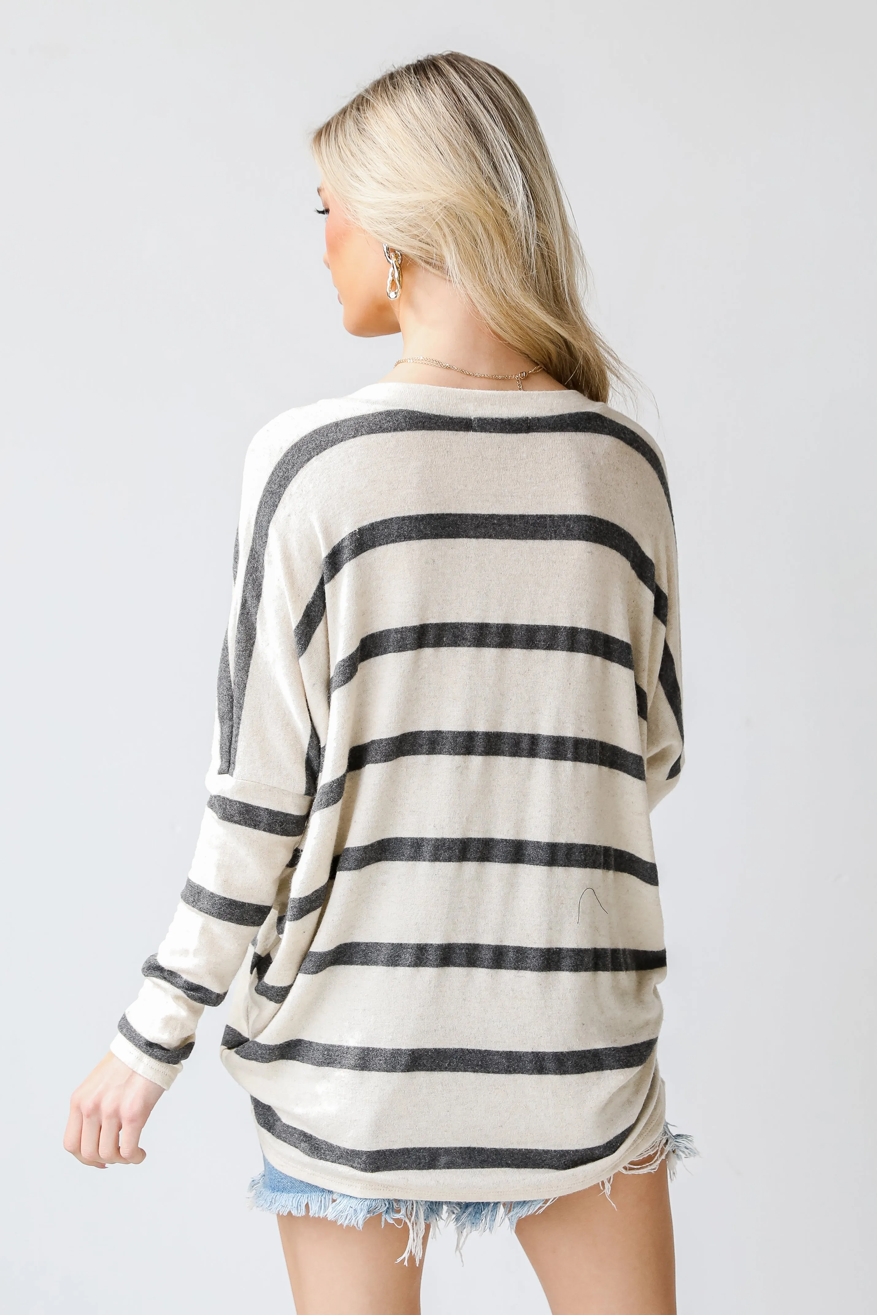 Cool Days Oversized Striped Top