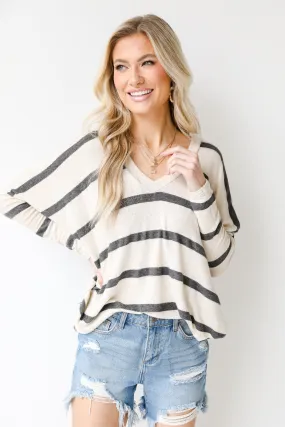 Cool Days Oversized Striped Top