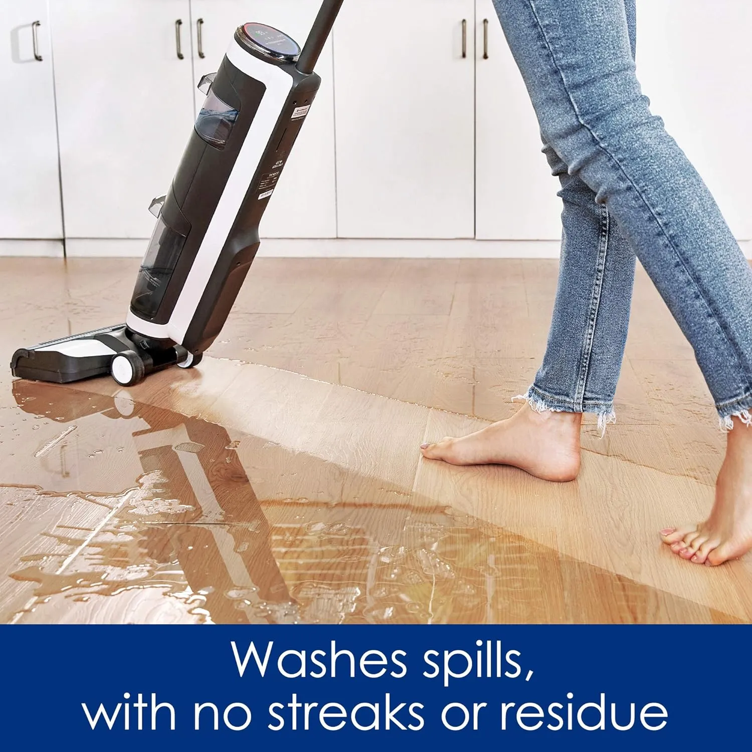 Cordless Hardwood Floor Cleaner – Lightweight Wet/Dry Vacuum with Smart Controls