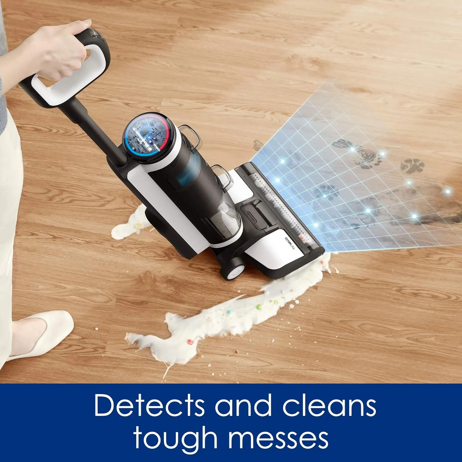 Cordless Hardwood Floor Cleaner – Lightweight Wet/Dry Vacuum with Smart Controls