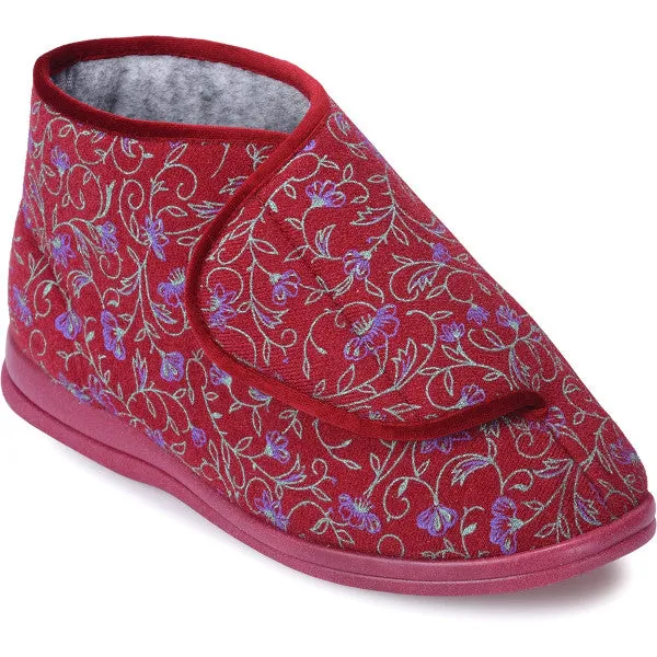 Cosyfeet Elise - 6E Ladies Extra Roomy Bootie Slippers - Ireland