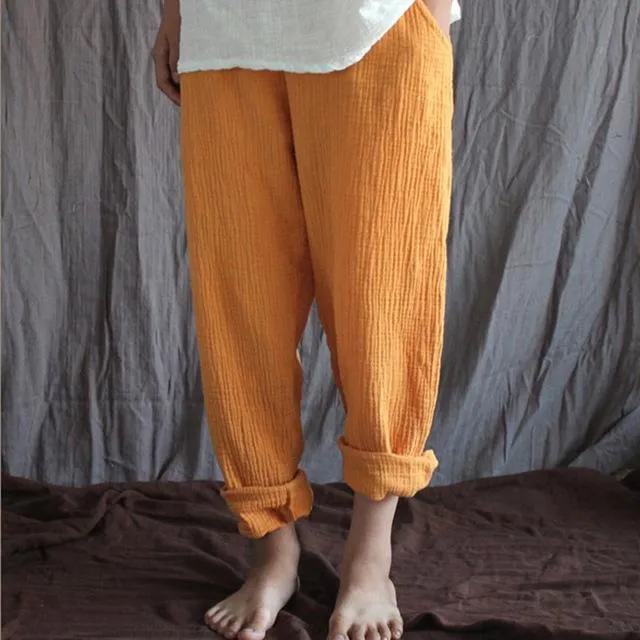 Cotton And Linen Pants | Zen