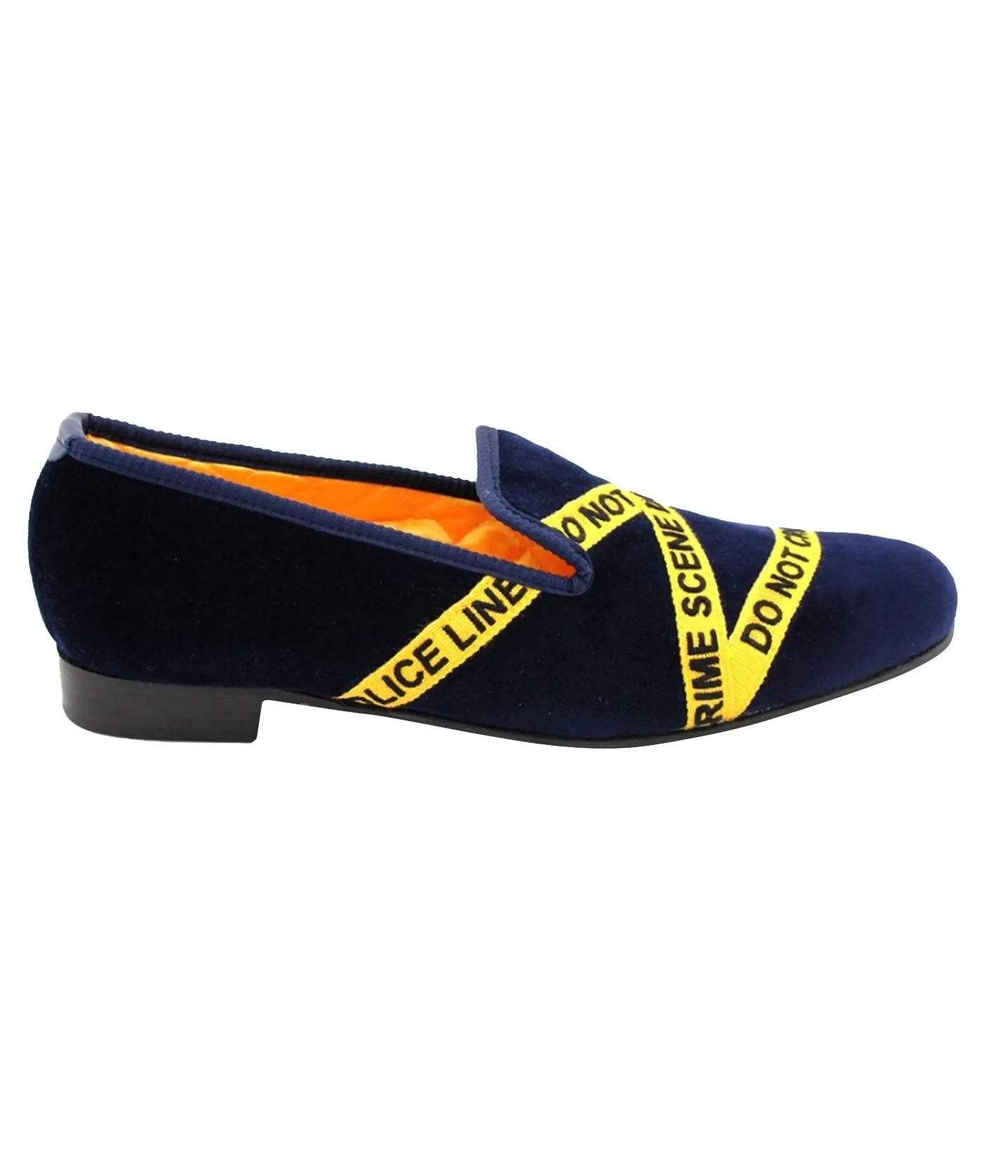 Crime Scene Velvet Slippers