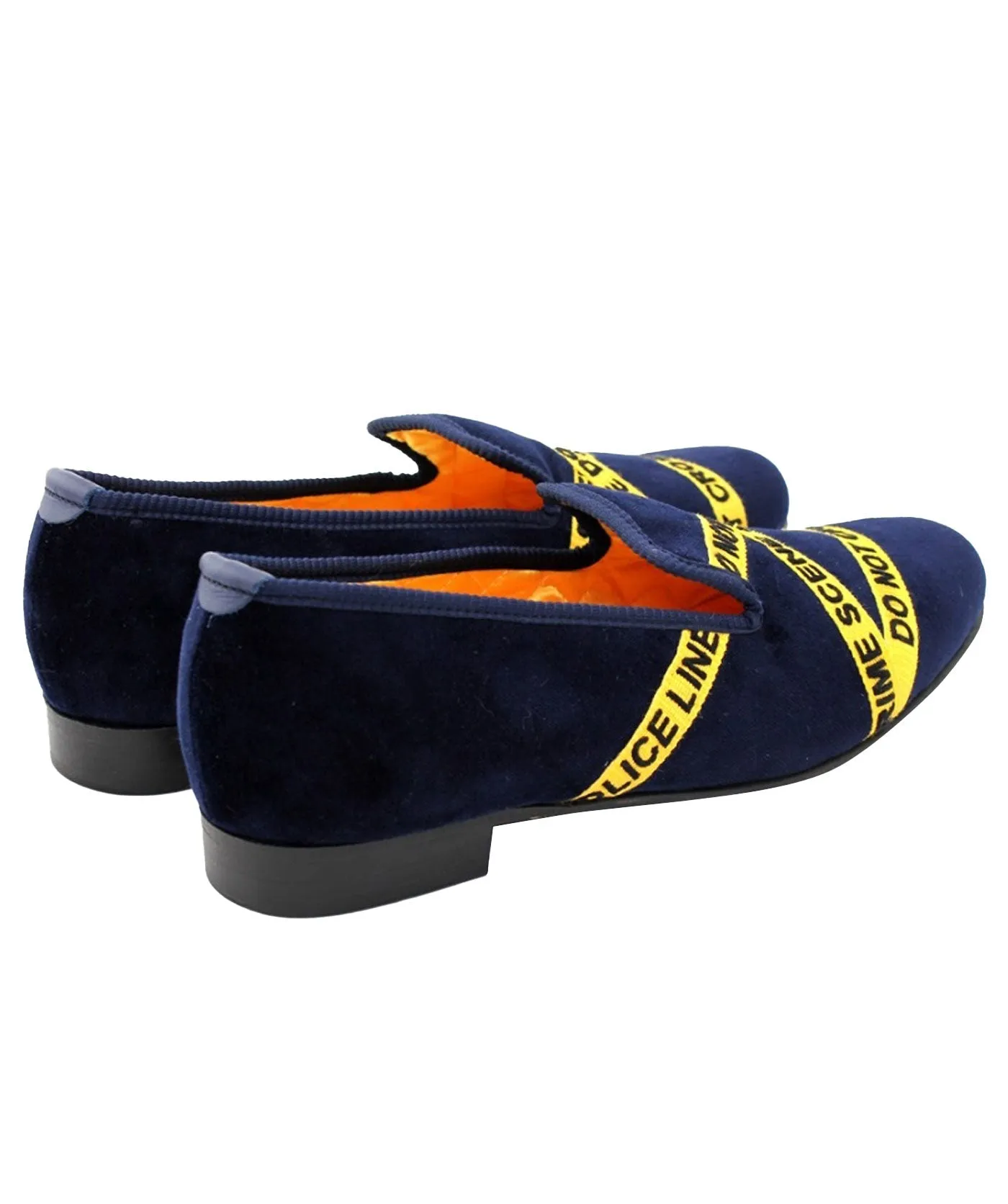 Crime Scene Velvet Slippers