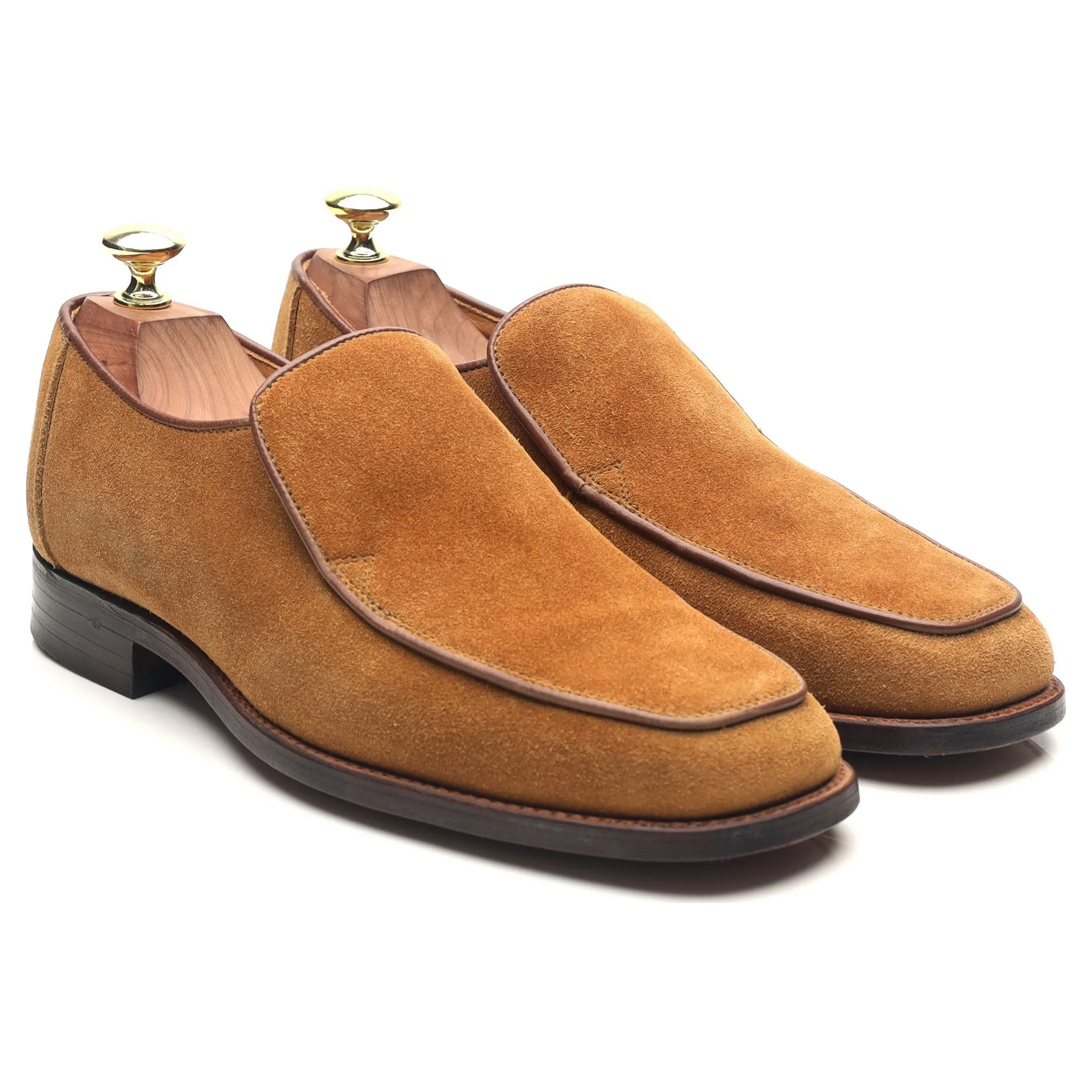 'Cuba' Tan Brown Suede Loafers UK 7.5 EX