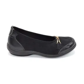 DB Nailsea- Ladies Wider Fit Slip On - 2V (2E-4E Fitting) - Black