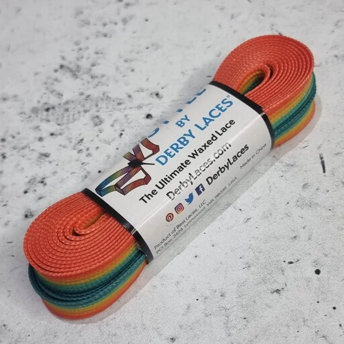 Derby Laces Style Rainbow Laces 108" (274cm)