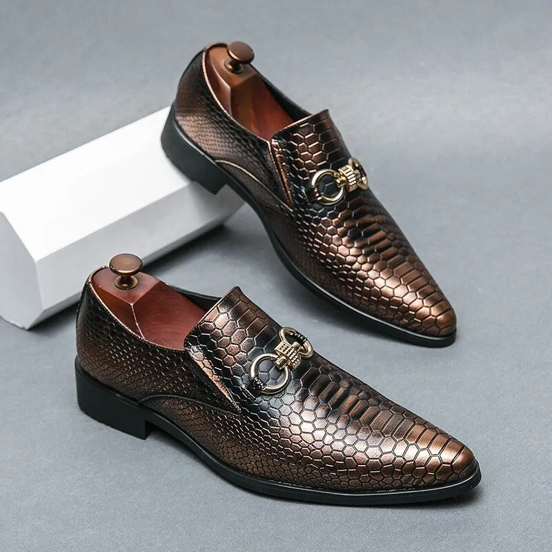 Double O-Ring Appliques Loafers