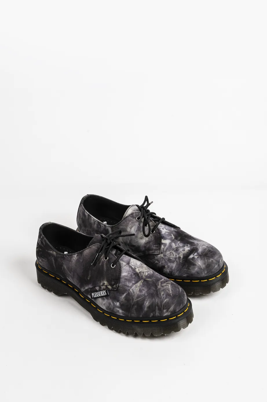 DR MARTENS X PLEASURES 1461 BEX BLACK TIE DYE