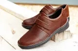 EasyB Gareth 87177B Brown Mens Casual Comfort Wide Fit Touch Fastening Shoes