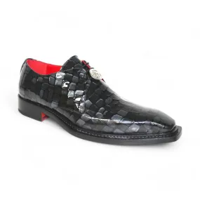 Emilio Franco Santo Men's Shoes Patent Leather Multi Croco Print Oxford (EFC1037)