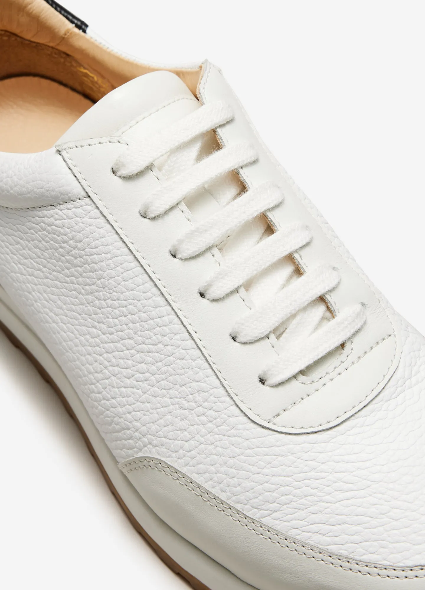 Full Grain Sport Sneaker White Combo