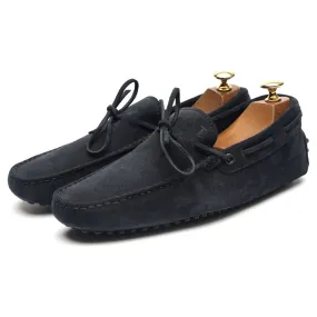 Gommino Navy Blue Suede Driving Loafers UK 6