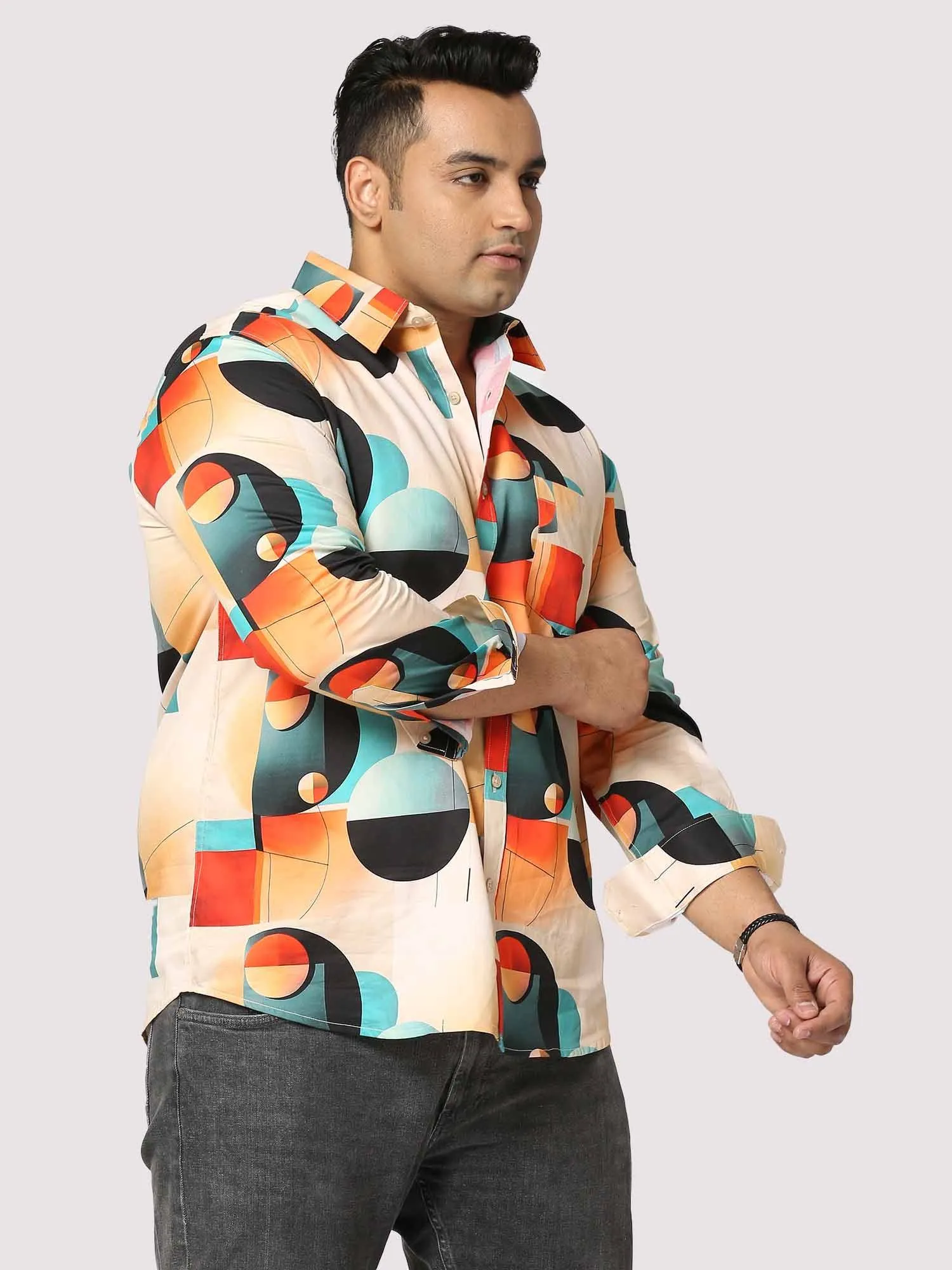 Groove Digital Printed Full Sleeve Men's Plus Size