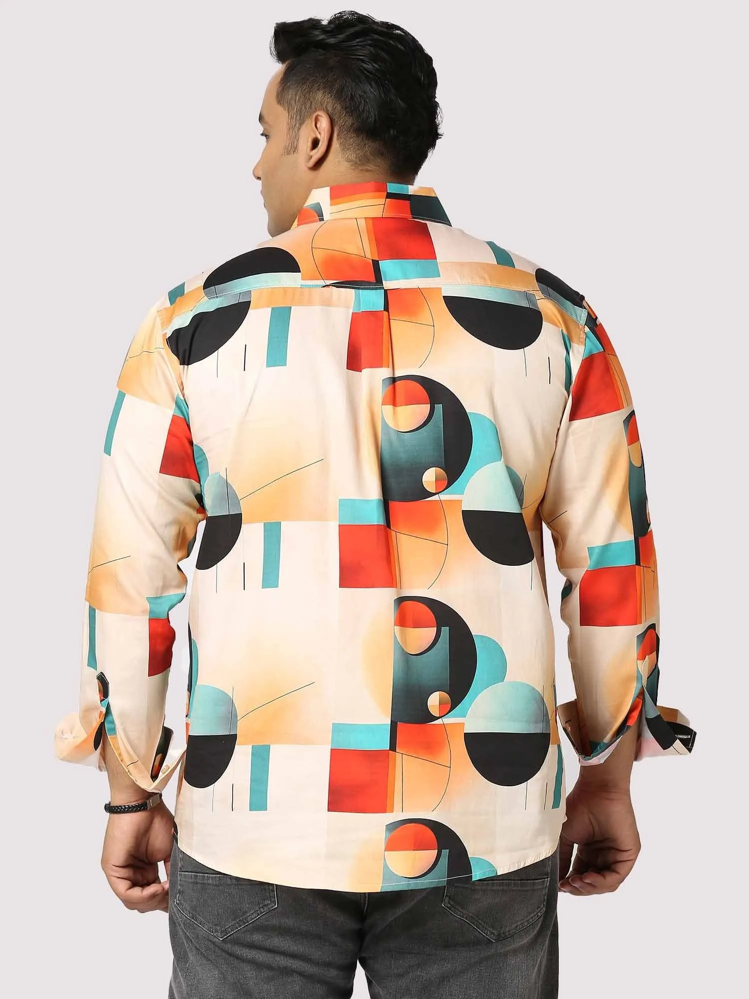 Groove Digital Printed Full Sleeve Men's Plus Size