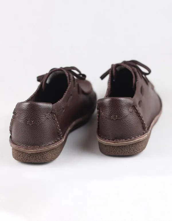 Handmade Soft Leather Retro Loafers for Men