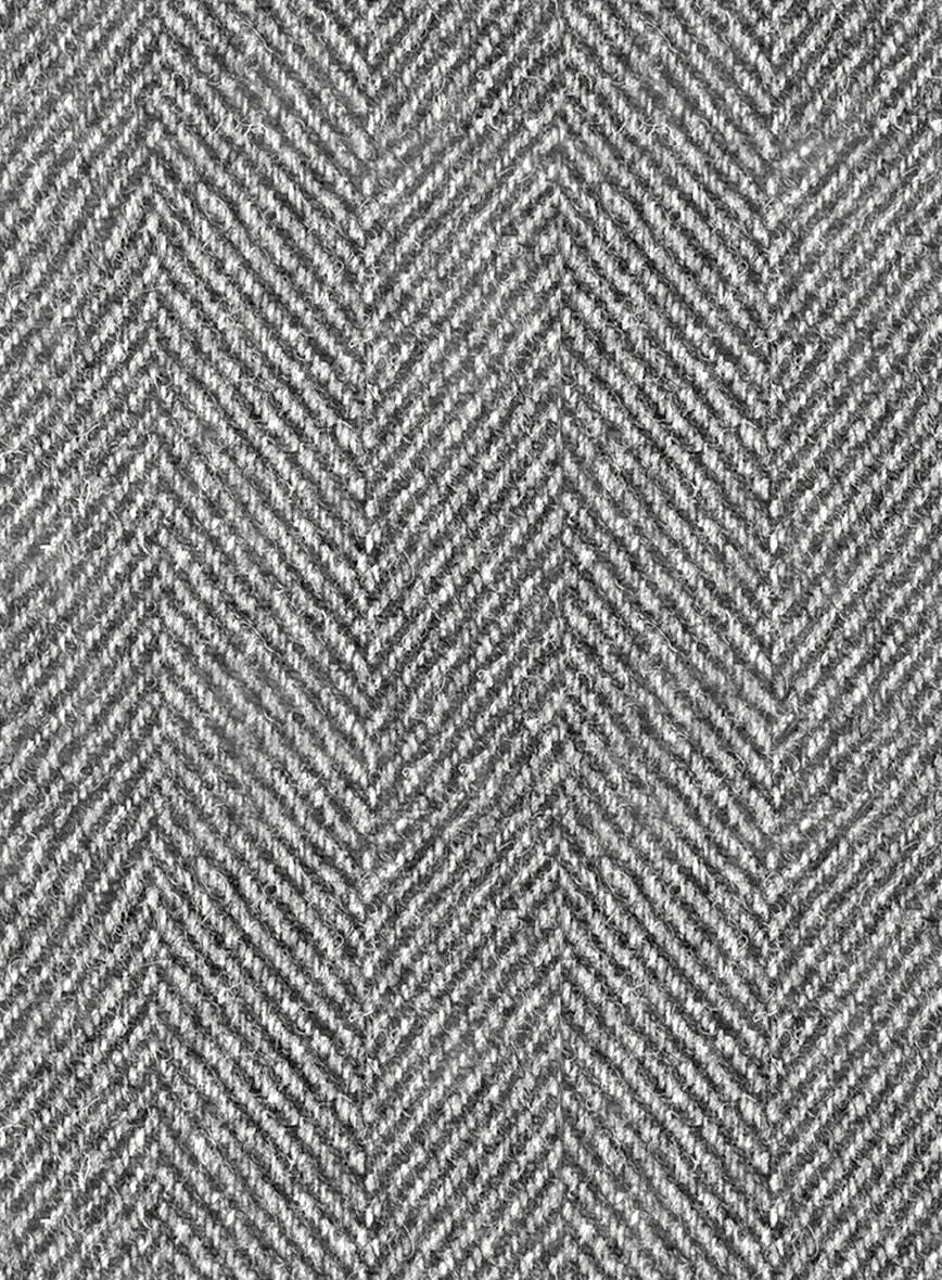 Harris Tweed Wide Herringbone Gray Suit