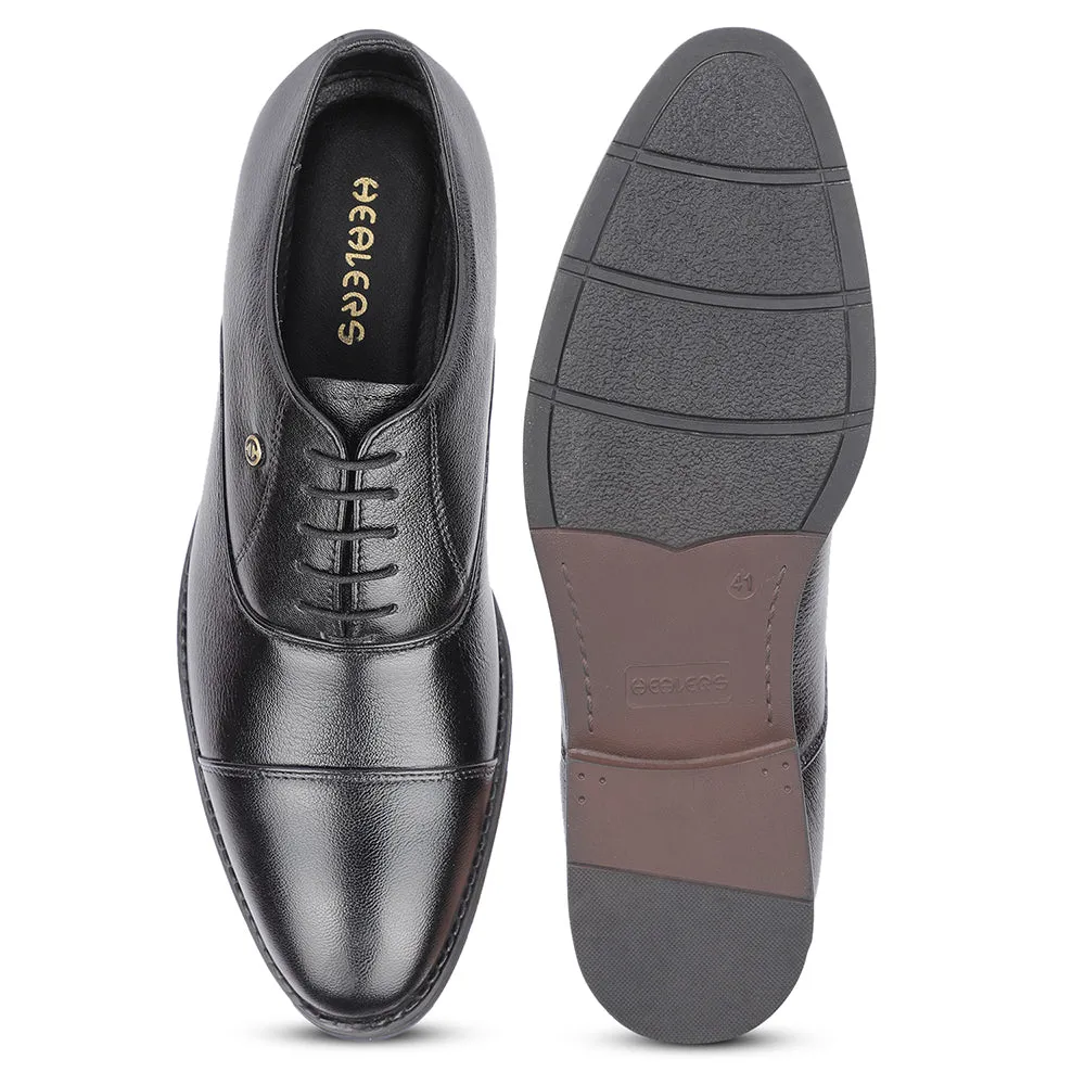 Healers Formal Black Lacing Derby Shoes For Men S201-04 By Liberty