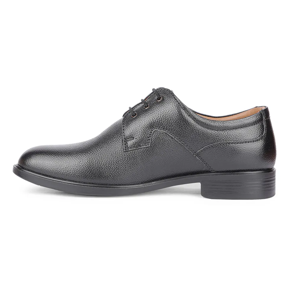 Healers Formal Black Lacing Derby Shoes For Men S201-05 By Liberty