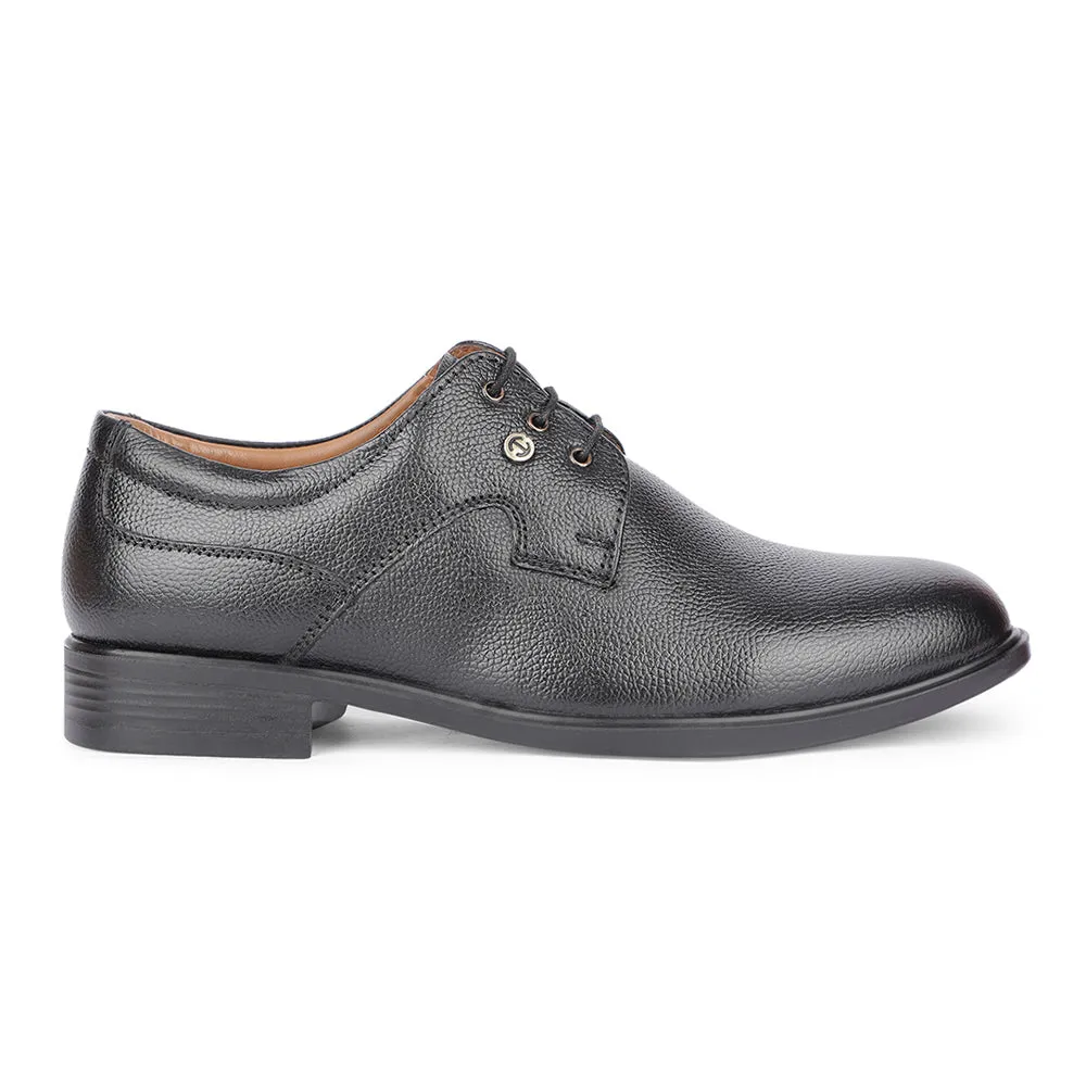 Healers Formal Black Lacing Derby Shoes For Men S201-05 By Liberty