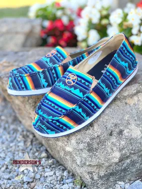 Hooey Slip-On by Twisted X ~ Blue Geo