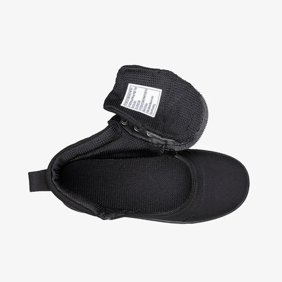 Kid's Short Wrap High Tops Extra Wide (Black to the Floor)