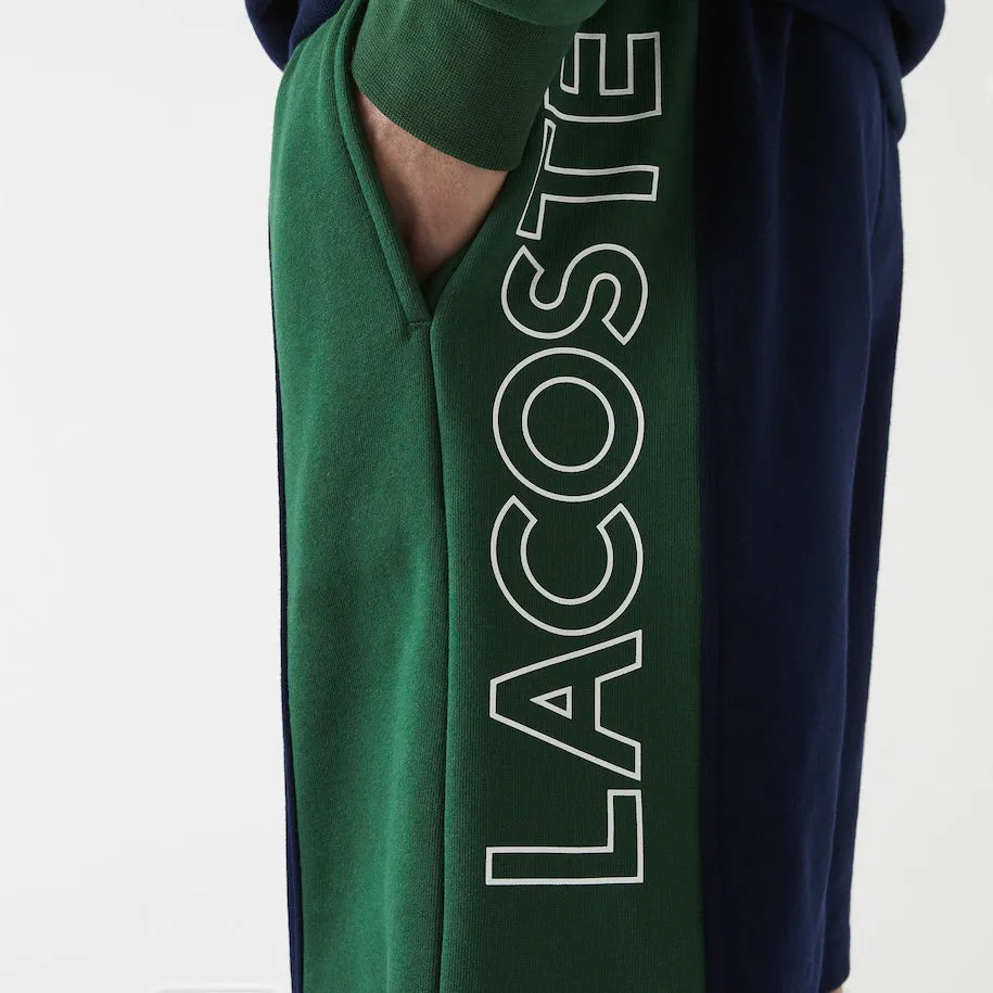 Lacoste Men's Branded Cotton Fleece Blend Shorts