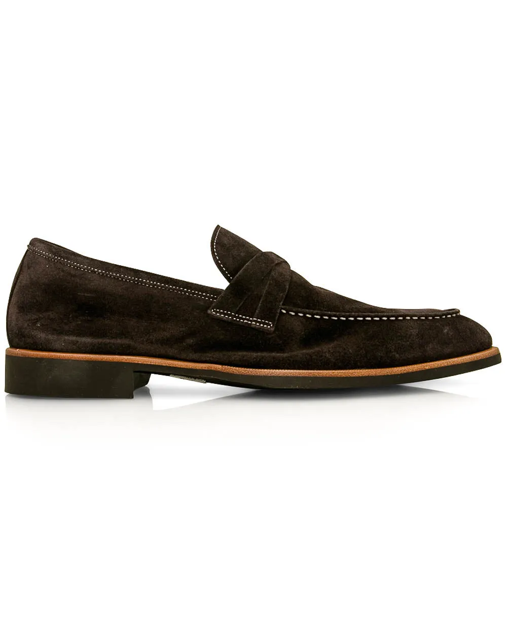 Lavagna Suede Crisscross Penny Loafer