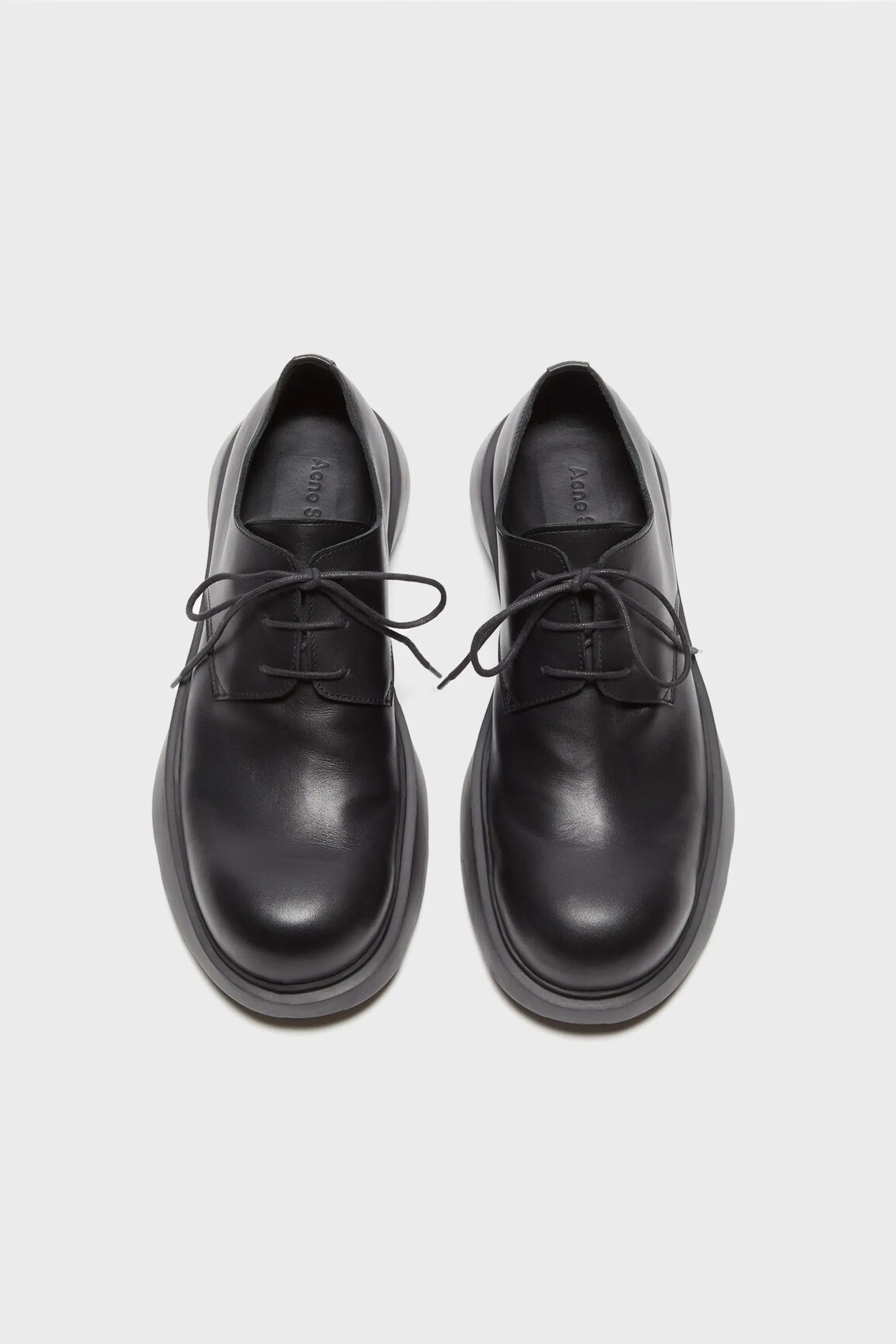 Leather Lace-Up Shoes Black FN-MN-SHOE000272