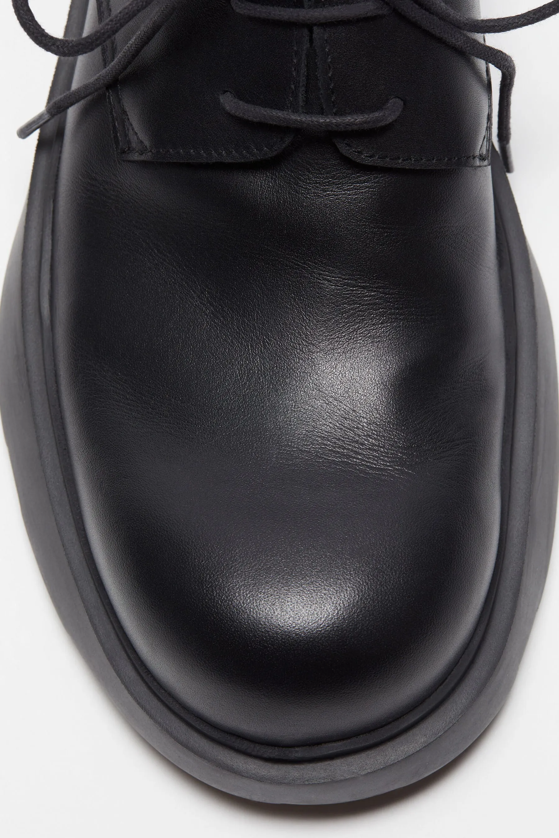 Leather Lace-Up Shoes Black FN-MN-SHOE000272