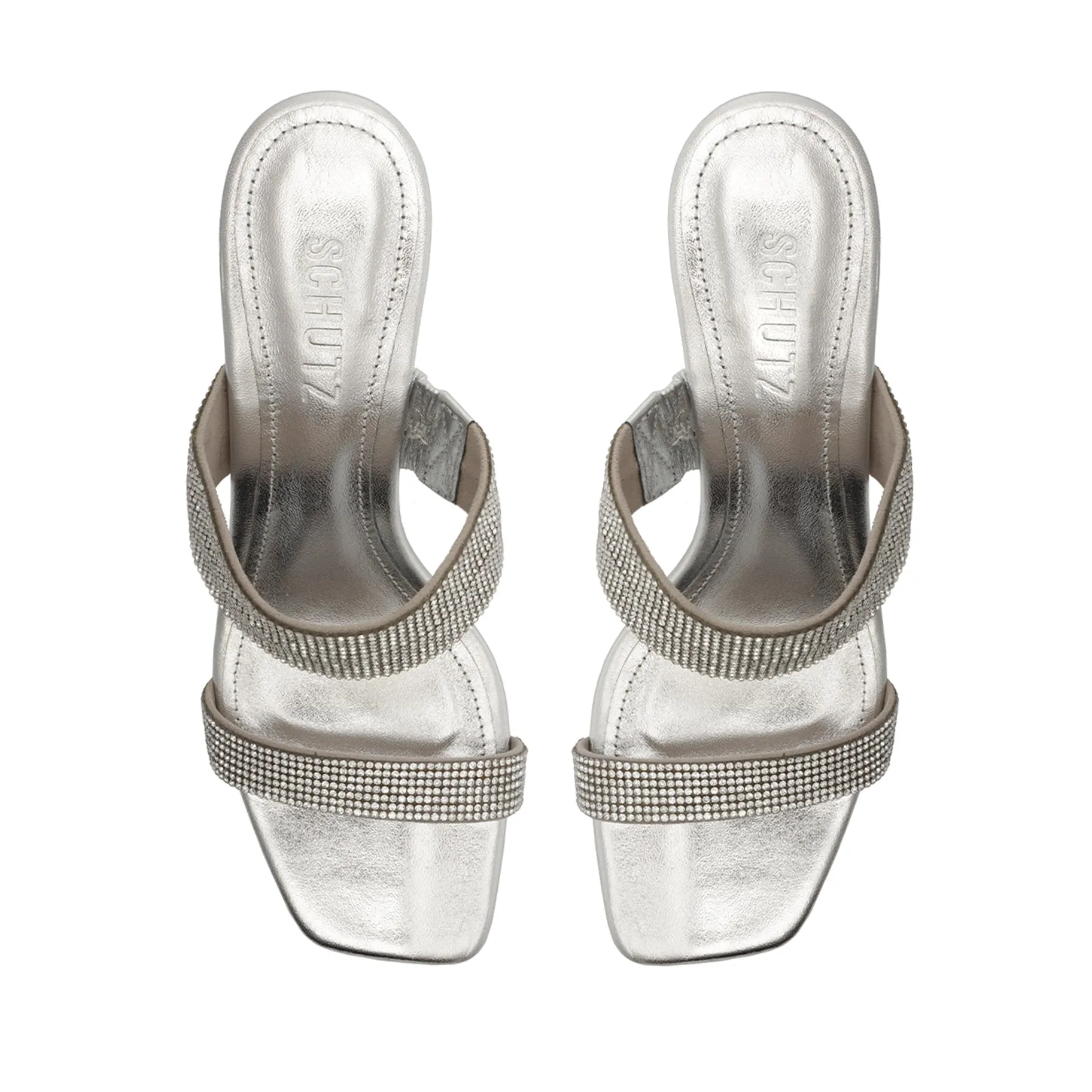 Liam Mid Metallic Nappa Leather Sandal