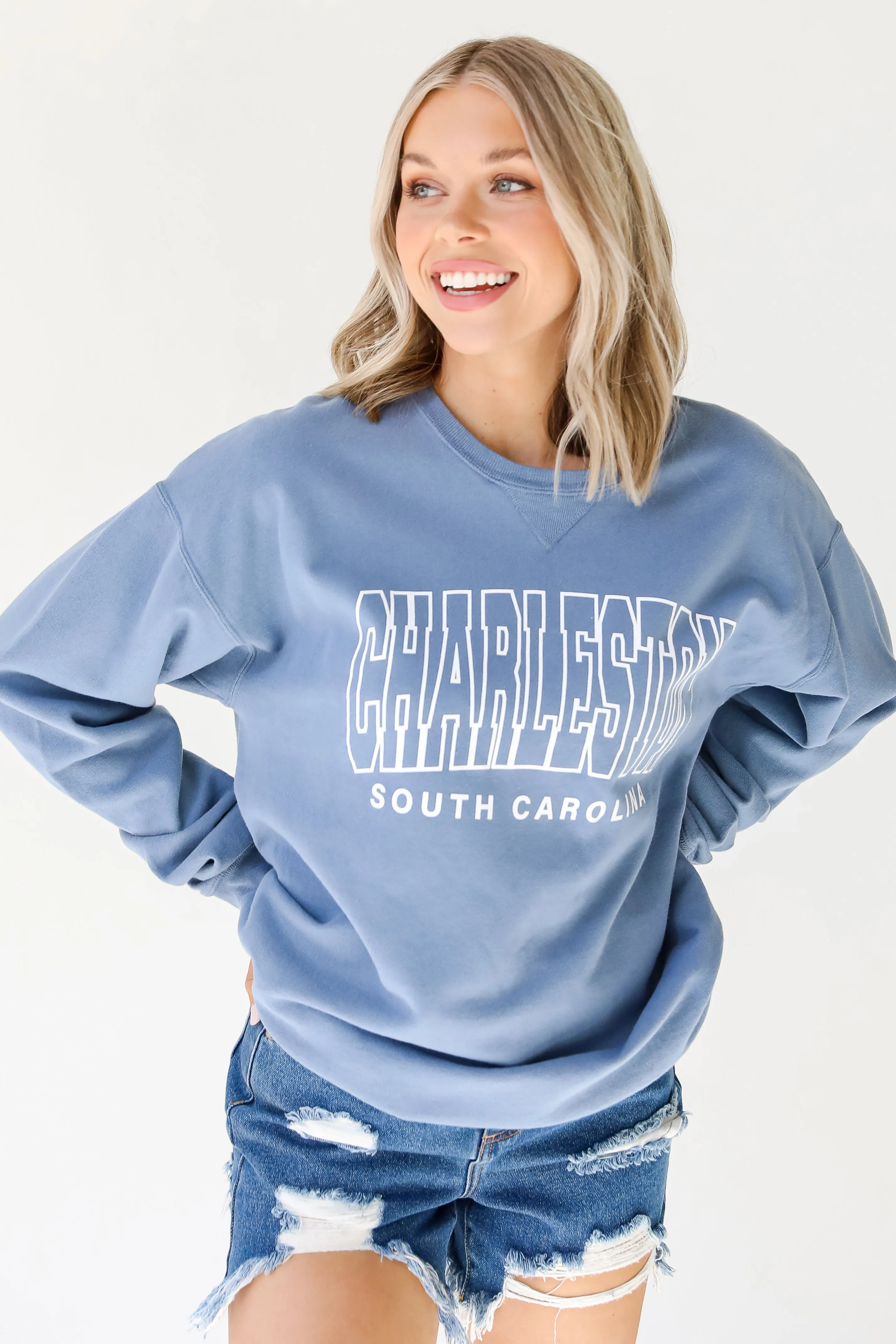 Light Blue Charleston South Carolina Sweatshirt